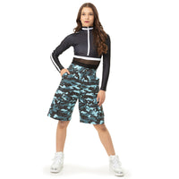 Dynamic Long Sleeve Stripe Biketard