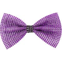 Large Rhinestone Bow with Contrast Trim