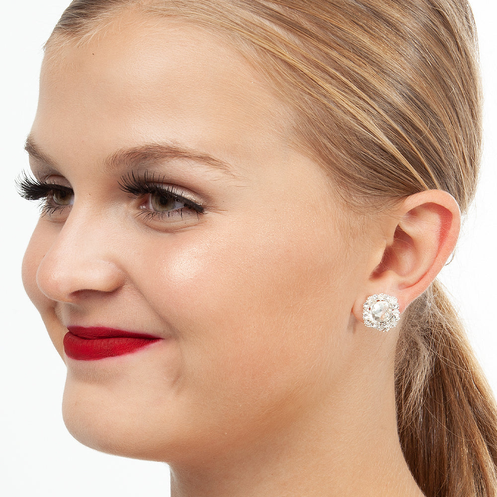 Clear Rhinestone Earring