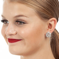 Clip Clear Rhinestone Earring