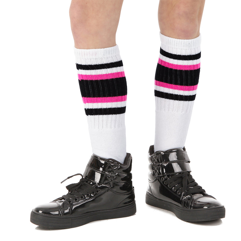 22 Inch Striped Tube Socks