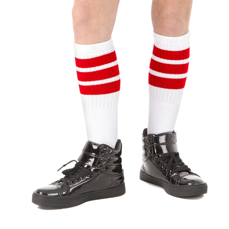 19 Inch Striped Tube Socks