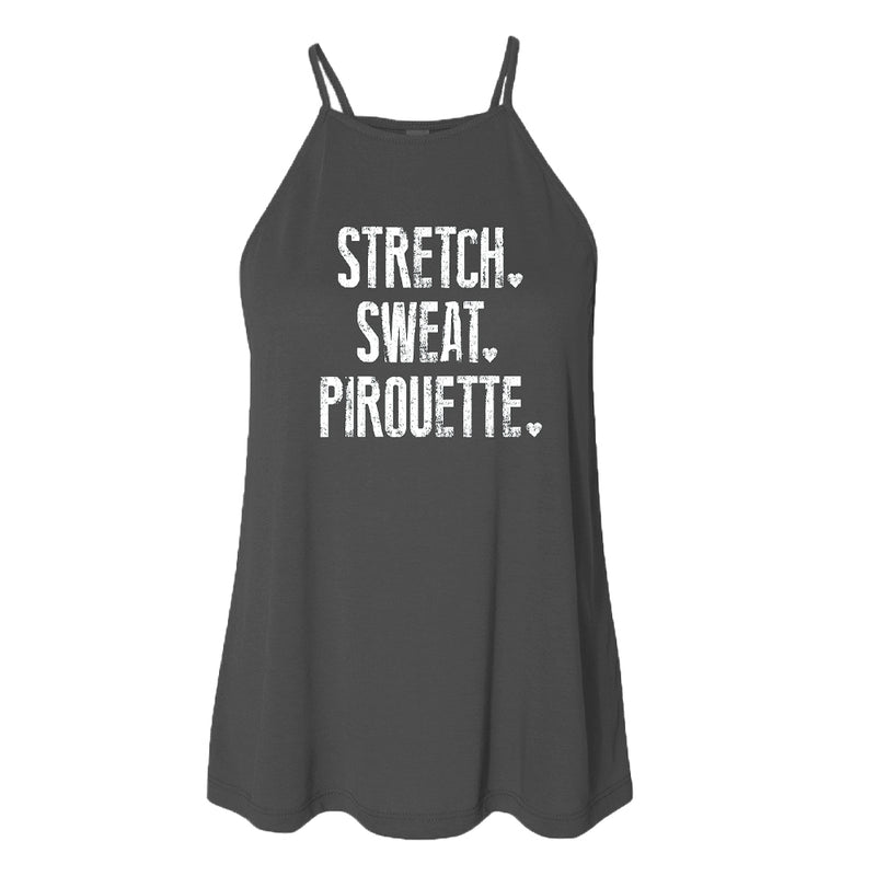 Stretch Sweat Pirouette Tank