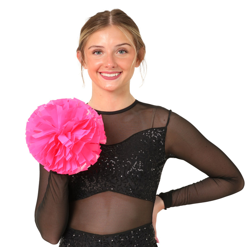 4" Neon Vinyl Pom (Sold Individually)