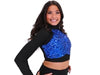 Long Sleeve Sequin Performance Crop Top