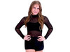 Long Sleeve Mesh Unitard