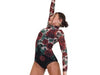 Rose Mesh Leotard