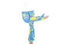 60s Floral Bell Bottoms Pants