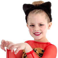 Furry Cat Ears Black One Size