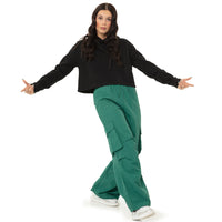 Fleece Crop Hoodie